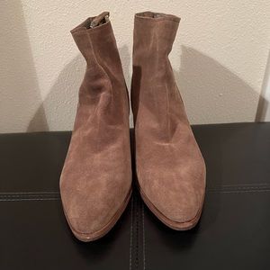 Suede ankle boots